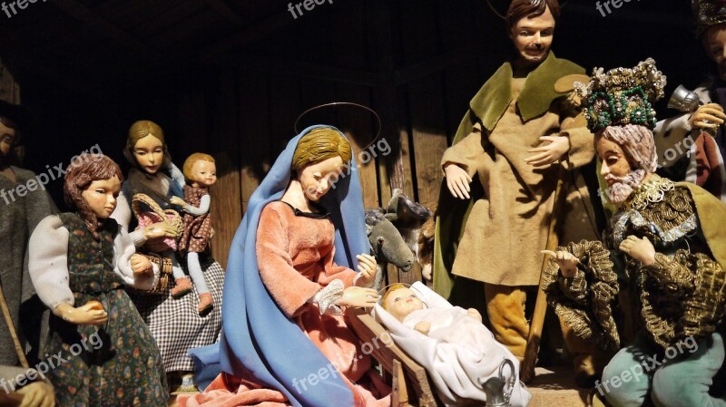 Nativity Scene Hl Family Christmas Christ Child