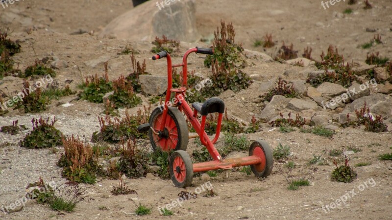 Trike Toy Forgotten Red Soil