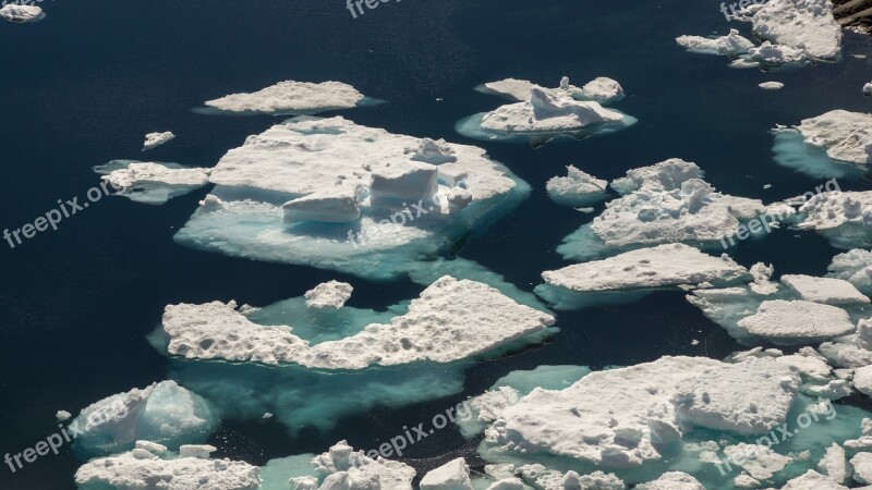 Drift Ice Iceberg Frozen Sea Landscape