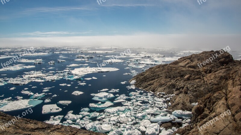 Frozen Sea Landscape Ice Nature