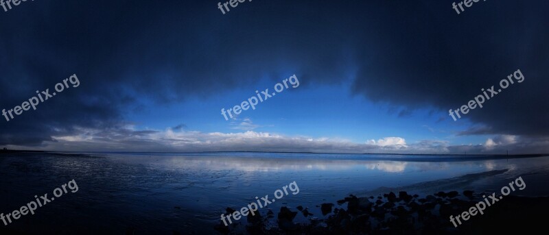 Nature Sky Waters Panorama Landscape