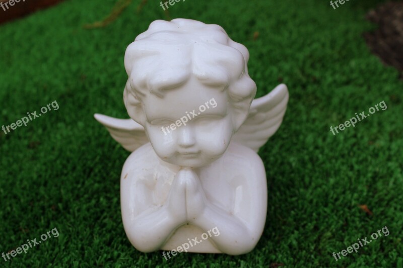 Angel The Figurine Porcelain Wings White