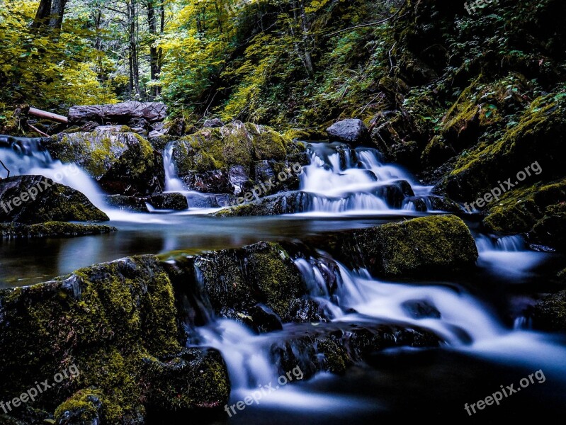 Body Of Water River Cascade Nature Landscape