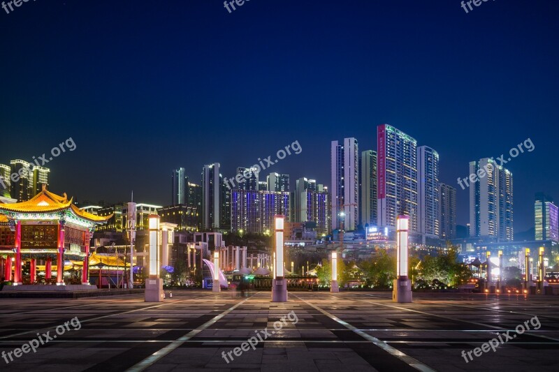 City Skyscraper Guizhou Guiyang Zhongtian Future Ark