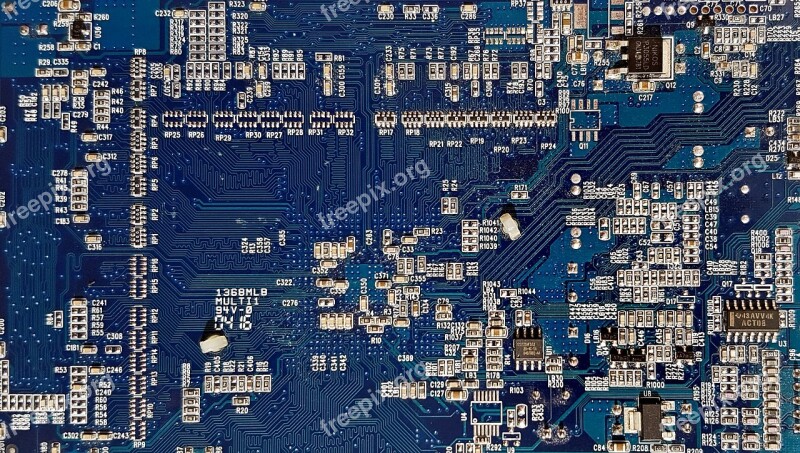 Computer A Printed Circuit Motherboard Pc Accessories Free Photos