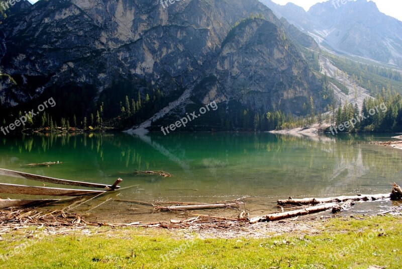 Nature Waters Mountain Landscape Wood