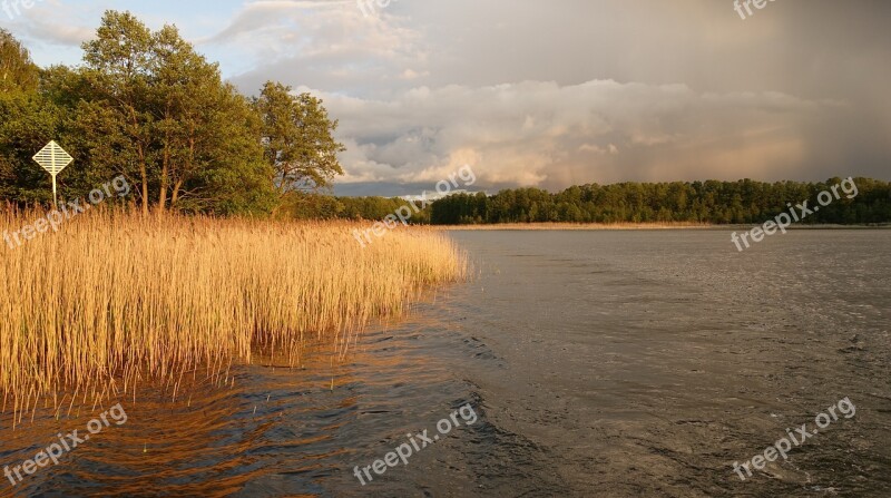 Mecklenburgische Seenplatte Houseboat Nature Waters Landscape