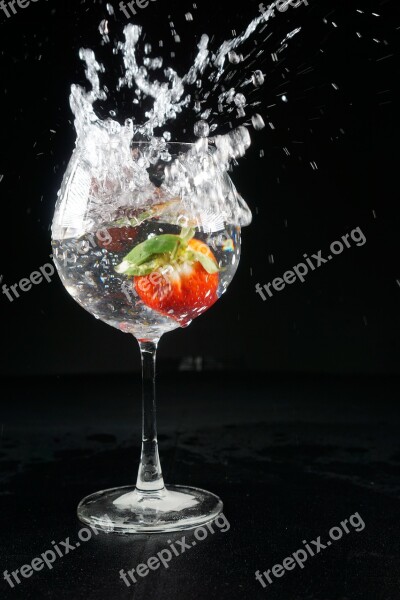 Water Splatter Fine Particles Splatter Fruit Fresh