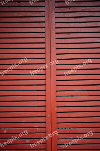 Wood Window Red Wood-fibre Boards Texture