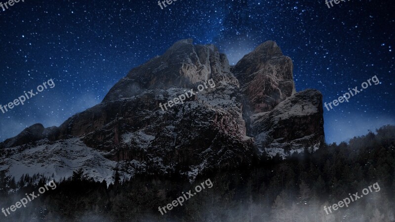 Nature Panoramic Mountain Landscape Sky