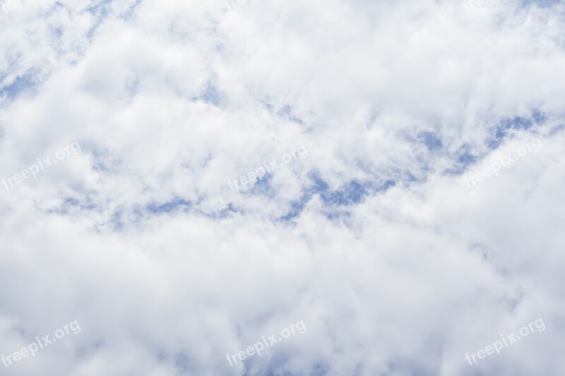 Sky Cloud Clouds Blue White