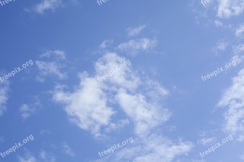 Sky Cloud Clouds Blue White