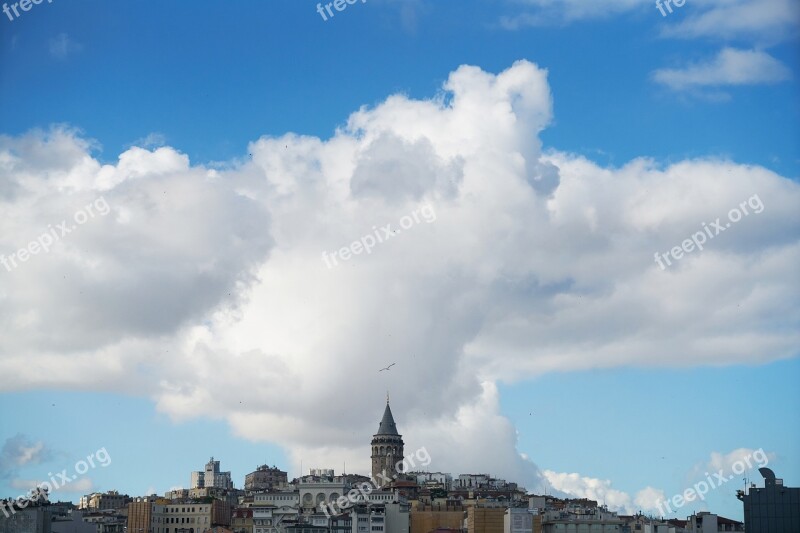 Architecture Istanbul Old Landscape Galata