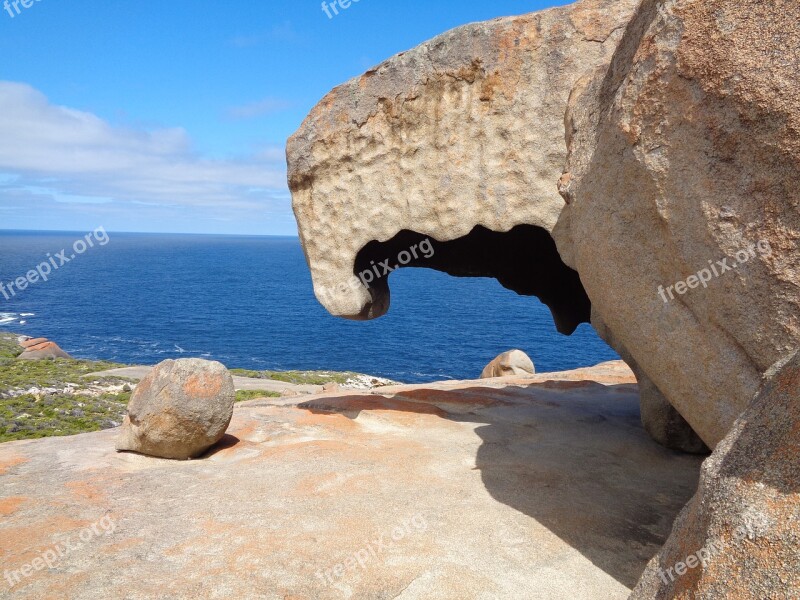 Sea Coastal Nature Stone Cliffs