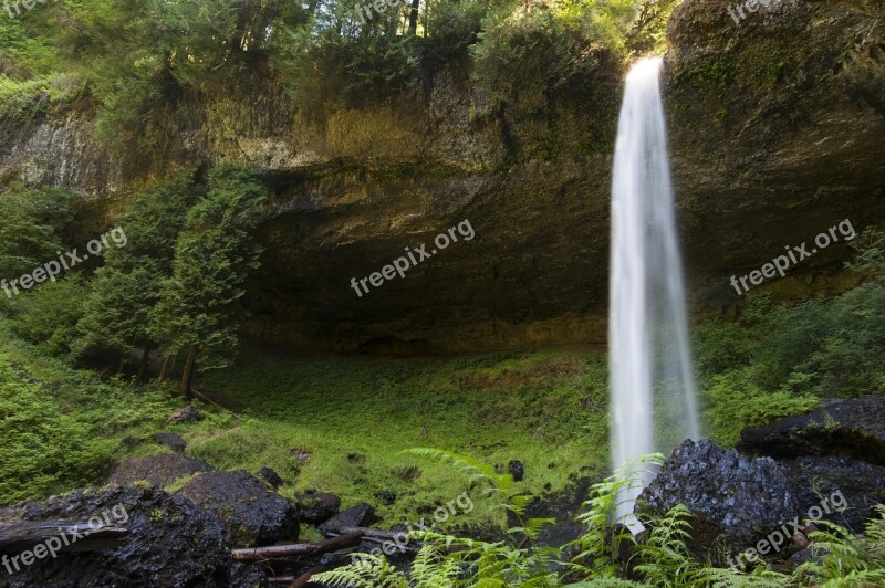 Water Waterfall Nature Stream Travel