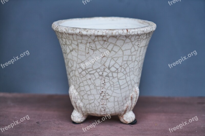 Flowerpot White Ornament Gift Decoration