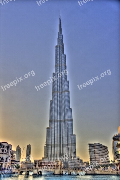 Dubai Architecture Skyscraper Travel Burj Khalifa