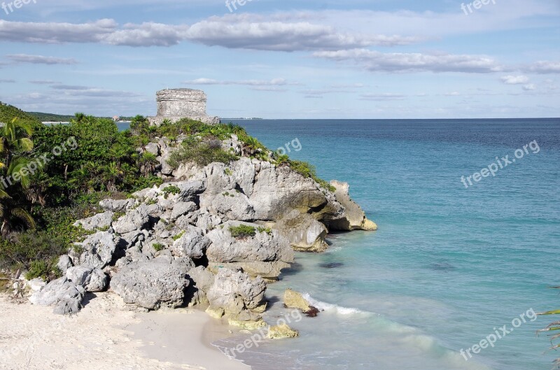 Mexico Tulum Maya Maya City Ruins