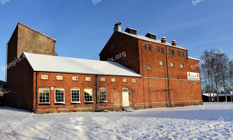 Factory Architecture Winter Building Industrial