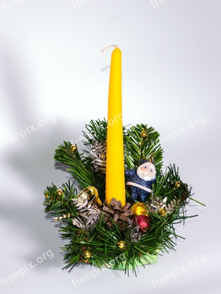 Christmas Tree Artificial Candle Santa Claus Christmas Background