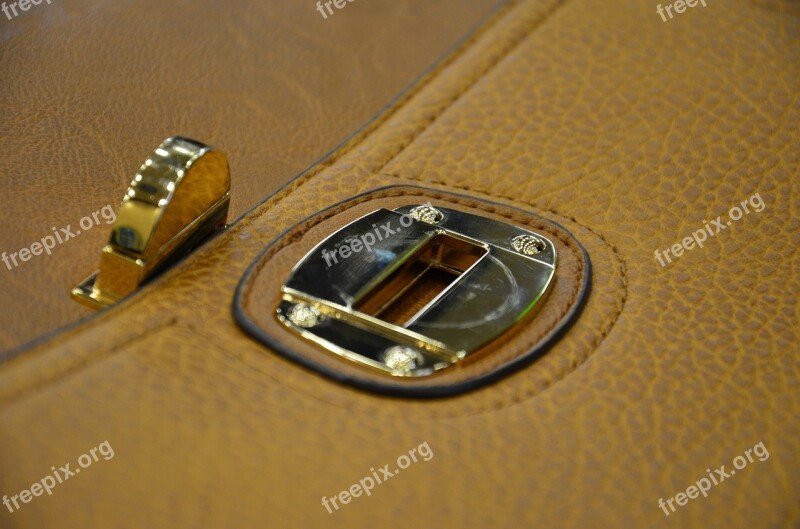 Bag Buckle Closure Leather Fashion