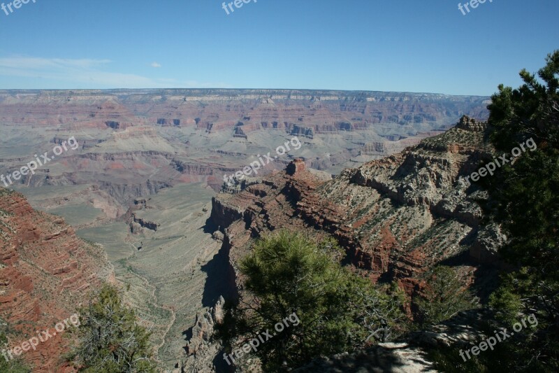 Arizona Grand Canyon Horizon Free Photos