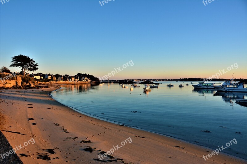 France Brittany Isle Of Batz Roscoff Beach