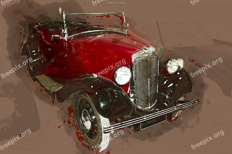 Car Drawing Vehicle Brown Red