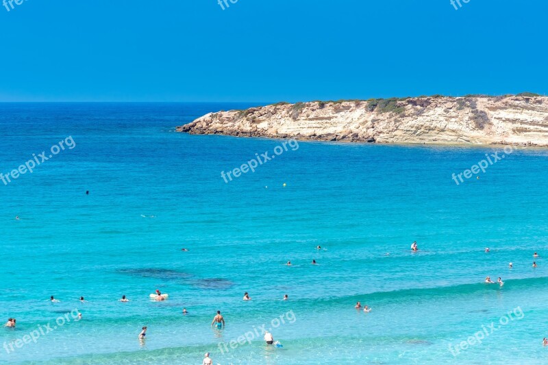 Coast Mediterranean Sea Summer Sunbathing