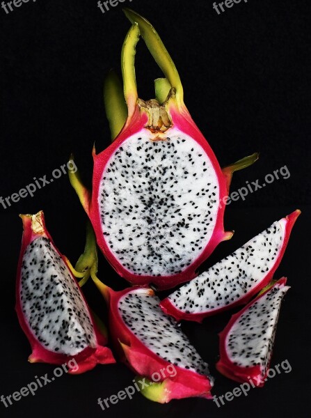 Pitaya Dragon Fruit Fruit Vitamins Exotic Fruit