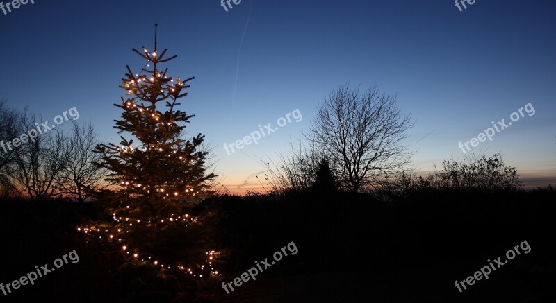 Natural Blushing Morning There Was Moonlight Landscape Panoramic Winter