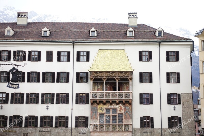 Goldenes Dachel Magnificent Oriel Window Bay Window Innsbruck Austria