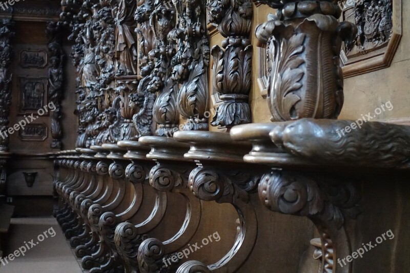 Choir Stalls Rows Of Seats The Choir Room Church Monastery Church