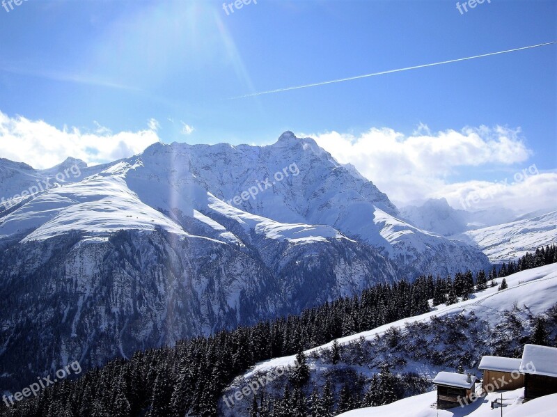 Winter Snow Mountains Alpine Wintry