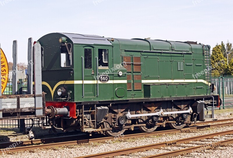 Old Diesel Locomotive Dutch Netherlands Museum Locomotive Operational