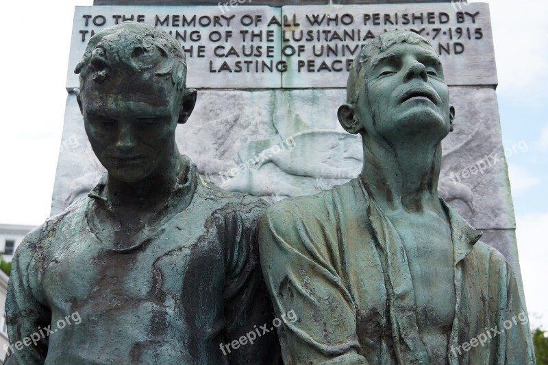 Sculpture Statue Monument Lusitania Sinking