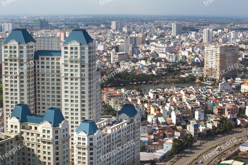 The City Hochiminh Wave Saigon Vietnam