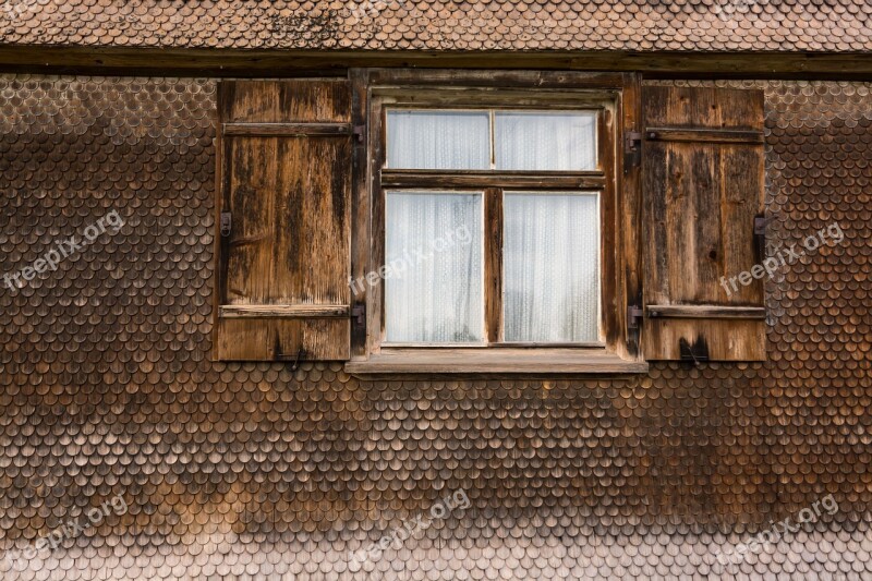 Window Allgäu Facade Scales Pattern Structure