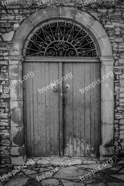 Door Gate Old House Architecture Traditional