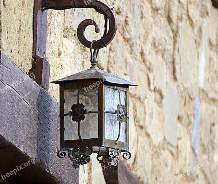 Street Lamp Street Facade Old Iron