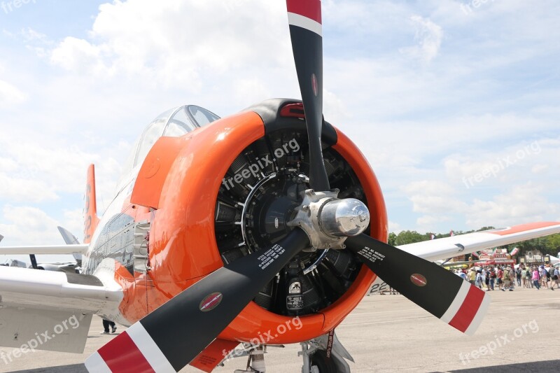 Plane Radial Engine Propeller Free Photos