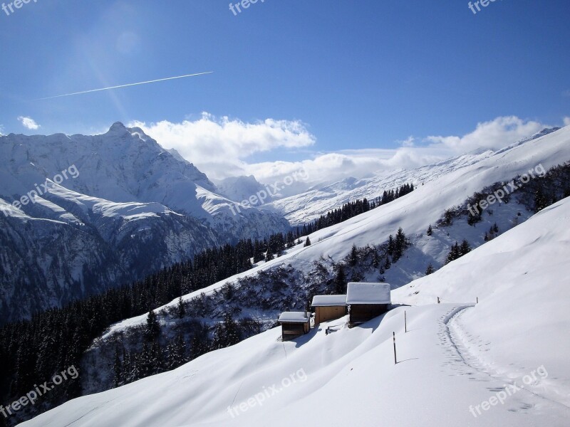 Winter Snow Mountains Alpine Wintry