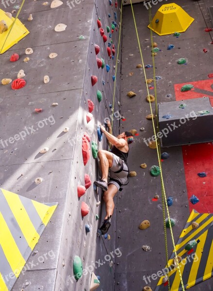 Climb Climbing Rock Climbing Sport Strength