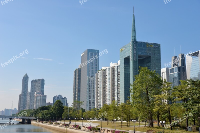 Canton Guangzhou Guangzhou Guangdong The Sea Heart Sand Canton Tower