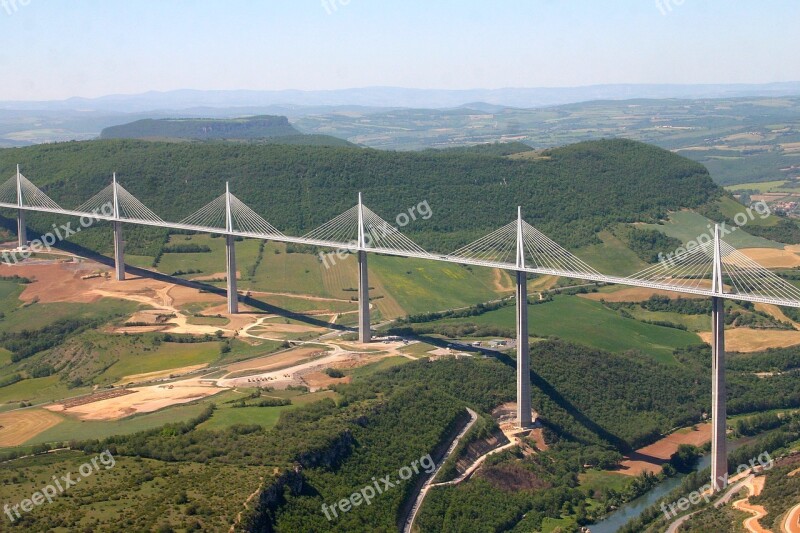 Bridge Millau Suspended Free Photos