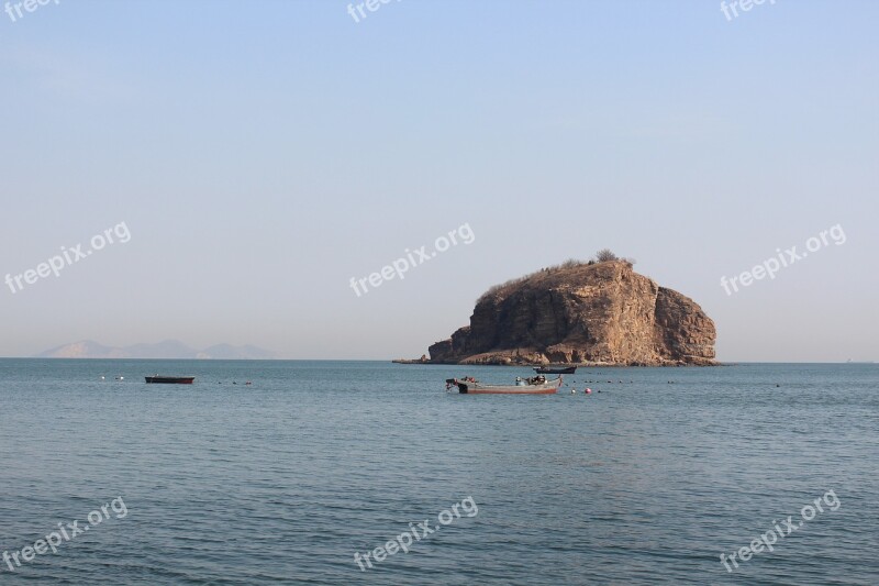 Dalian Mallets Island Beach The Sea Free Photos