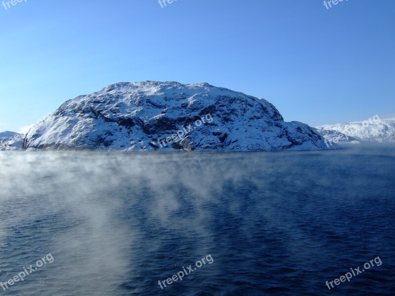 Norway Sea Ice Rock Scandinavia