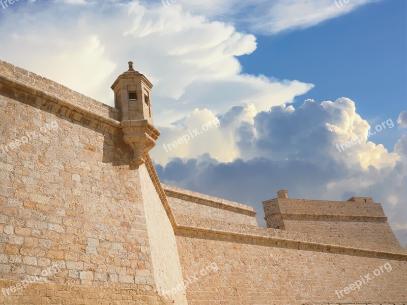 Fort St Angelo Malta Birgu Valletta Europe