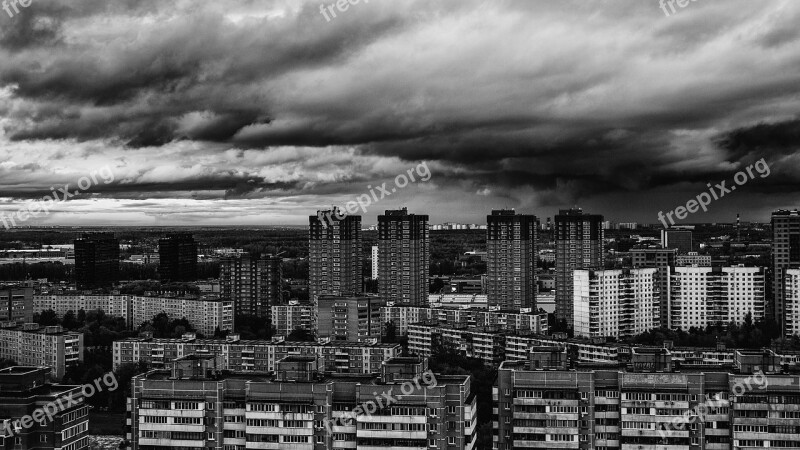 Sky Khimki Evening Sky Clouds Gloomy Sky