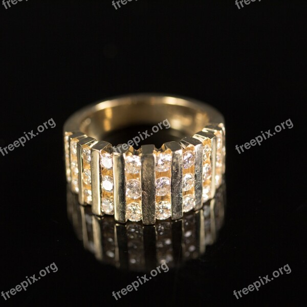 Ring Diamond Gold Diamond Ring Jewel